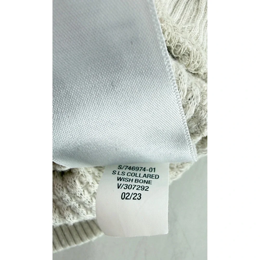 Old Navy Toddler Boys Waffle Knit Long Sleeve Polo Shirt Beige 2T 746974-01‎